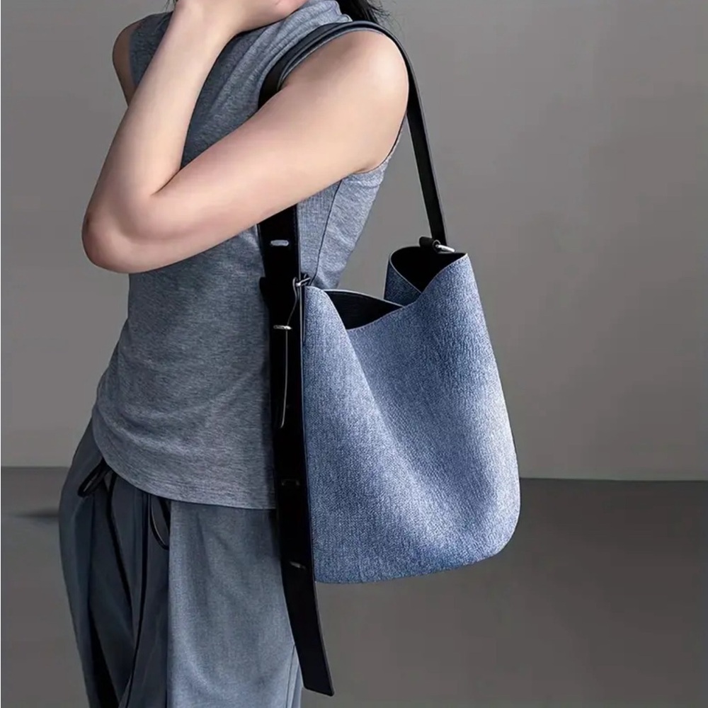 Faux leather adjustable crossbody bag